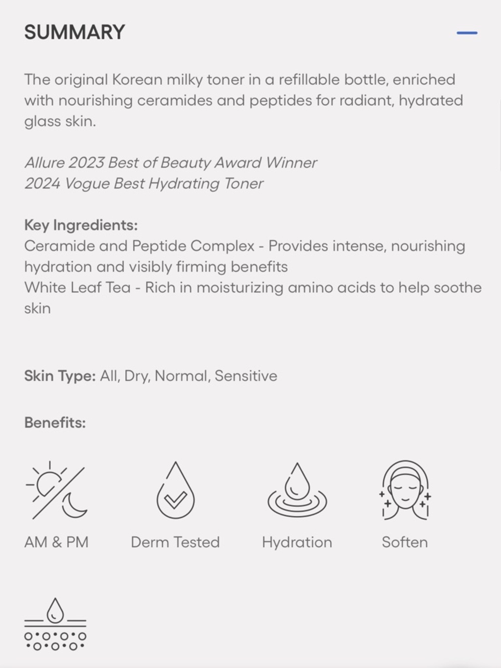 LANEIGE Cream Skin CeraPeptide Mist – light gray and navy text - Picture 3 of 10